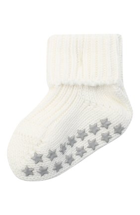 Детские хлопковые носки FALKE бежевого цвета, арт. 10603. | Фото 1 (Материал: Текстиль, Хлопок)