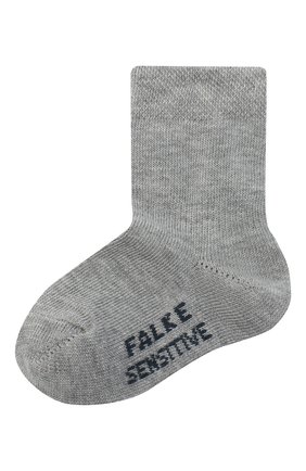 Детские хлопковые носки FALKE серого цвета по цене 1325 руб., арт. 10626. | Фото 1 Детские хлопковые носки FALKE серого цвета, арт. 10626. | Фото 1 (Материал: Текстиль, Хлопок)