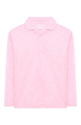 Детская хлопковая пижама DEREK ROSE розового цвета, арт. 7025-NELS074/3-12 | Фото 2 (Рукава: Длинные; Материал внешний: Хлопок; Девочки Кросс-КТ: Пижама; Ростовка одежда: 12 лет | 152 см)