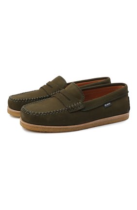 Детские замшевые мокасины ATLANTA MOCASSIN зеленого цвета по цене 11500 руб., арт. 9AT1NB032C3STT/35-41 | Фото 1 Детские замшевые мокасины ATLANTA MOCASSIN зеленого цвета, арт. 9AT1NB032C3STT/35-41 | Фото 1