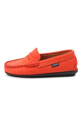 Детские замшевые мокасины ATLANTA MOCASSIN кораллового цвета по цене 7835 руб., арт. 9AT1NB032GCSTT/21-27 | Фото 2 Детские замшевые мокасины ATLANTA MOCASSIN кораллового цвета, арт. 9AT1NB032GCSTT/21-27 | Фото 2
