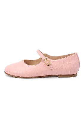Детские кожаные туфли FENDI розового цвета по цене 74750 руб., арт. JFR321/TC3/27-31 | Фото 2 Детские кожаные туфли FENDI розового цвета, арт. JFR321/TC3/27-31 | Фото 2 (Материал внешний: Кожа; Материал внутренний: Натуральная кожа; Девочки-школьная форма: Классическая обувь; Региональные ограничения белый список (Axapta Mercury): RU; Длина стельки: 17,2; высота каблука: 0,8; толщина подошвы: 0,3; ширина носка стельки: 6,1)