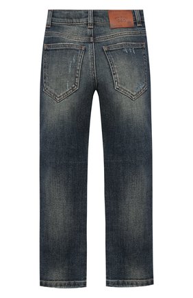 Детские джинсы DOLCE & GABBANA синего цвета по цене 25500 руб., арт. L42F33/LD943/2-6 | Фото 2 Детские джинсы DOLCE & GABBANA синего цвета, арт. L42F33/LD943/2-6 | Фото 2