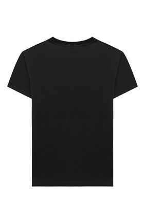 Детская хлопковая футболка DOLCE & GABBANA черного цвета по цене 12550 руб., арт. L4JTBL/G7X0F/8-14 | Фото 2 Детская хлопковая футболка DOLCE & GABBANA черного цвета, арт. L4JTBL/G7X0F/8-14 | Фото 2