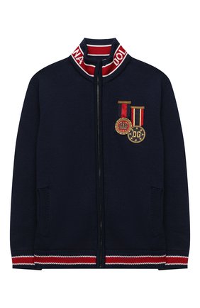 Детский шерстяная толстовка DOLCE & GABBANA синего цвета по цене 42750 руб., арт. L4KW86/JAVXE/8-14 | Фото 1 Детский шерстяная толстовка DOLCE & GABBANA синего цвета, арт. L4KW86/JAVXE/8-14 | Фото 1
