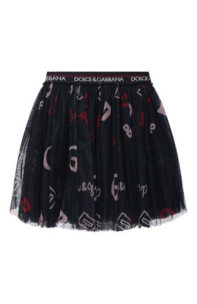 Детская юбка DOLCE & GABBANA темно-синего цвета по цене 30950 руб., арт. L53I30/HSMLZ/2-6 | Фото 1 Детская юбка DOLCE & GABBANA темно-синего цвета, арт. L53I30/HSMLZ/2-6 | Фото 1