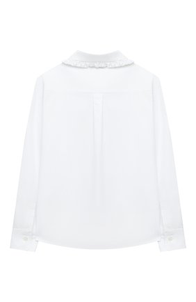 Детское хлопковая блузка DOLCE & GABBANA белого цвета по цене 19200 руб., арт. L54S95/G7WXS/2-6 | Фото 2 Детское хлопковая блузка DOLCE & GABBANA белого цвета, арт. L54S95/G7WXS/2-6 | Фото 2