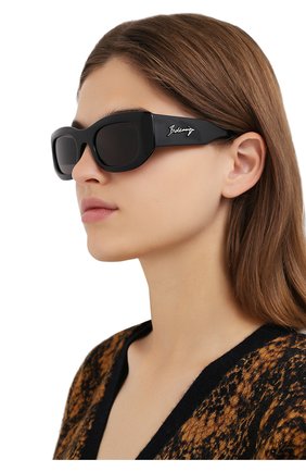 Женские солнцезащитные очки BALENCIAGA черного цвета по цене 36600 руб., арт. 641687/T0001 | Фото 2 Женские солнцезащитные очки BALENCIAGA черного цвета, арт. 641687/T0001 | Фото 2