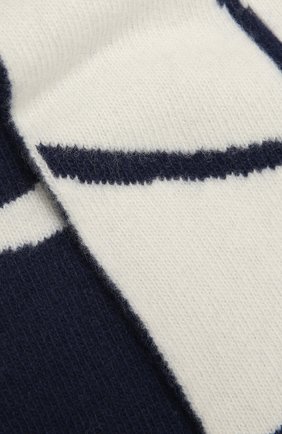 Женский шерстяной шарф OFF-WHITE синего цвета по цене 37050 руб., арт. 0WMA017F20KNI0036110 | Фото 2 Женский шерстяной шарф OFF-WHITE синего цвета, арт. 0WMA017F20KNI0036110 | Фото 2