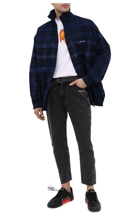 Мужская хлопковая футболка OFF-WHITE белого цвета по цене 26500 руб., арт. 0MAA027F20FAB0030110 | Фото 2 Мужская хлопковая футболка OFF-WHITE белого цвета, арт. 0MAA027F20FAB0030110 | Фото 2