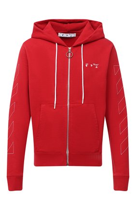 Мужская хлопковая толстовка OFF-WHITE красного цвета по цене 45600 руб., арт. 0MBE001F20FLE0012501 | Фото 1 Мужская хлопковая толстовка OFF-WHITE красного цвета, арт. 0MBE001F20FLE0012501 | Фото 1