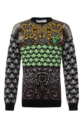 Мужской свитер OFF-WHITE разноцветного цвета по цене 98350 руб., арт. 0MHE059F20KNI0010955 | Фото 1 Мужской свитер OFF-WHITE разноцветного цвета, арт. 0MHE059F20KNI0010955 | Фото 1
