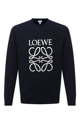 Мужской хлопковый свитшот LOEWE темно-синего цвета по цене 54900 руб., арт. H526341XA1 | Фото 1 Мужской хлопковый свитшот LOEWE темно-синего цвета, арт. H526341XA1 | Фото 1