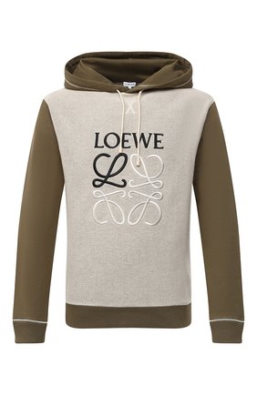 Мужской хлопковое худи LOEWE хаки цвета по цене 67850 руб., арт. H526341X94 | Фото 1 Мужской хлопковое худи LOEWE хаки цвета, арт. H526341X94 | Фото 1