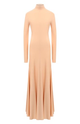 Женское платье из вискозы BOTTEGA VENETA бежевого цвета по цене 223500 руб., арт. 640079/VKI60 | Фото 1 Женское платье из вискозы BOTTEGA VENETA бежевого цвета, арт. 640079/VKI60 | Фото 1