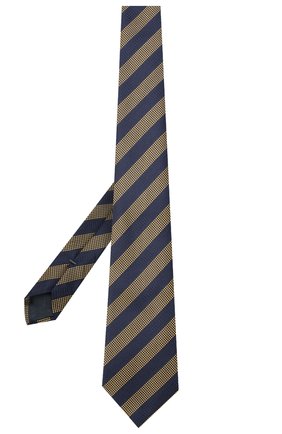 Мужской шелковый галстук ERMENEGILDO ZEGNA темно-синего цвета, арт. Z8D85/1UM | Фото 2 (Материал: Текстиль, Шелк; Принт: С принтом)