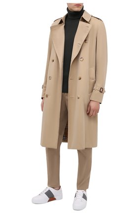 Мужские кожаные кеды ZEGNA COUTURE белого цвета по цене 76050 руб., арт. A4138X-LHSPT | Фото 2 Мужские кожаные кеды ZEGNA COUTURE белого цвета, арт. A4138X-LHSPT | Фото 2