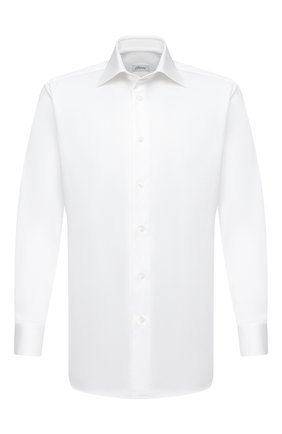 Мужская хлопковая сорочка BRIONI белого цвета по цене 64300 руб., арт. RCA20L/P90C4 | Фото 1 Мужская хлопковая сорочка BRIONI белого цвета, арт. RCA20L/P90C4 | Фото 1