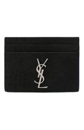 Мужской кожаный футляр для кредитных карт SAINT LAURENT черного цвета по цене 17400 руб., арт. 485631/DM60E | Фото 1 Мужской кожаный футляр для кредитных карт SAINT LAURENT черного цвета, арт. 485631/DM60E | Фото 1