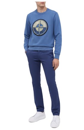 Мужской хлопковые брюки POLO RALPH LAUREN синего цвета по цене 14400 руб., арт. 710644988 | Фото 2 Мужской хлопковые брюки POLO RALPH LAUREN синего цвета, арт. 710644988 | Фото 2