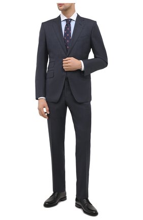 Мужская хлопковая сорочка TOM FORD голубого цвета по цене 48400 руб., арт. 8FT214/94SWAX | Фото 2 Мужская хлопковая сорочка TOM FORD голубого цвета, арт. 8FT214/94SWAX | Фото 2