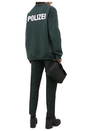 Женский хлопковый свитшот VETEMENTS зеленого цвета по цене 57000 руб., арт. UAH21TR529 1601/W | Фото 2 Женский хлопковый свитшот VETEMENTS зеленого цвета, арт. UAH21TR529 1601/W | Фото 2