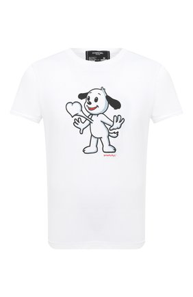 Мужская хлопковая футболка DOM REBEL белого цвета по цене 9950 руб., арт. HEARTBEAT/T-SHIRT | Фото 1 Мужская хлопковая футболка DOM REBEL белого цвета, арт. HEARTBEAT/T-SHIRT | Фото 1