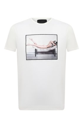 Мужская хлопковая футболка LIMITATO белого цвета по цене 13900 руб., арт. LAY 0VER/T-SHIRT | Фото 1 Мужская хлопковая футболка LIMITATO белого цвета, арт. LAY 0VER/T-SHIRT | Фото 1