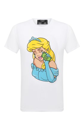 Мужская хлопковая футболка DOM REBEL белого цвета по цене 9950 руб., арт. TEARS/T-SHIRT | Фото 1 Мужская хлопковая футболка DOM REBEL белого цвета, арт. TEARS/T-SHIRT | Фото 1