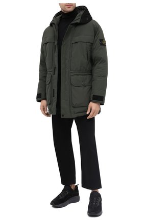 Мужская пуховик STONE ISLAND темно-зеленого цвета по цене 89950 руб., арт. 731540626 | Фото 2 Мужская пуховик STONE ISLAND темно-зеленого цвета, арт. 731540626 | Фото 2
