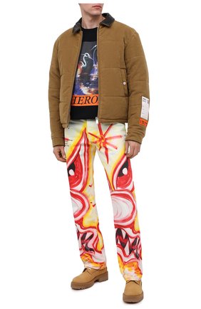 Мужская утепленная куртка HERON PRESTON бежевого цвета, арт. HMED006F20FAB0046300 | Фото 2 (Длина (верхняя одежда): Короткие; Рукава: Длинные; Материал подклада: Синтетический материал; Материал внешний: Хлопок; Мужское Кросс-КТ: Верхняя одежда, утепленные куртки; Стили: Гранж; Кросс-КТ: Куртка)
