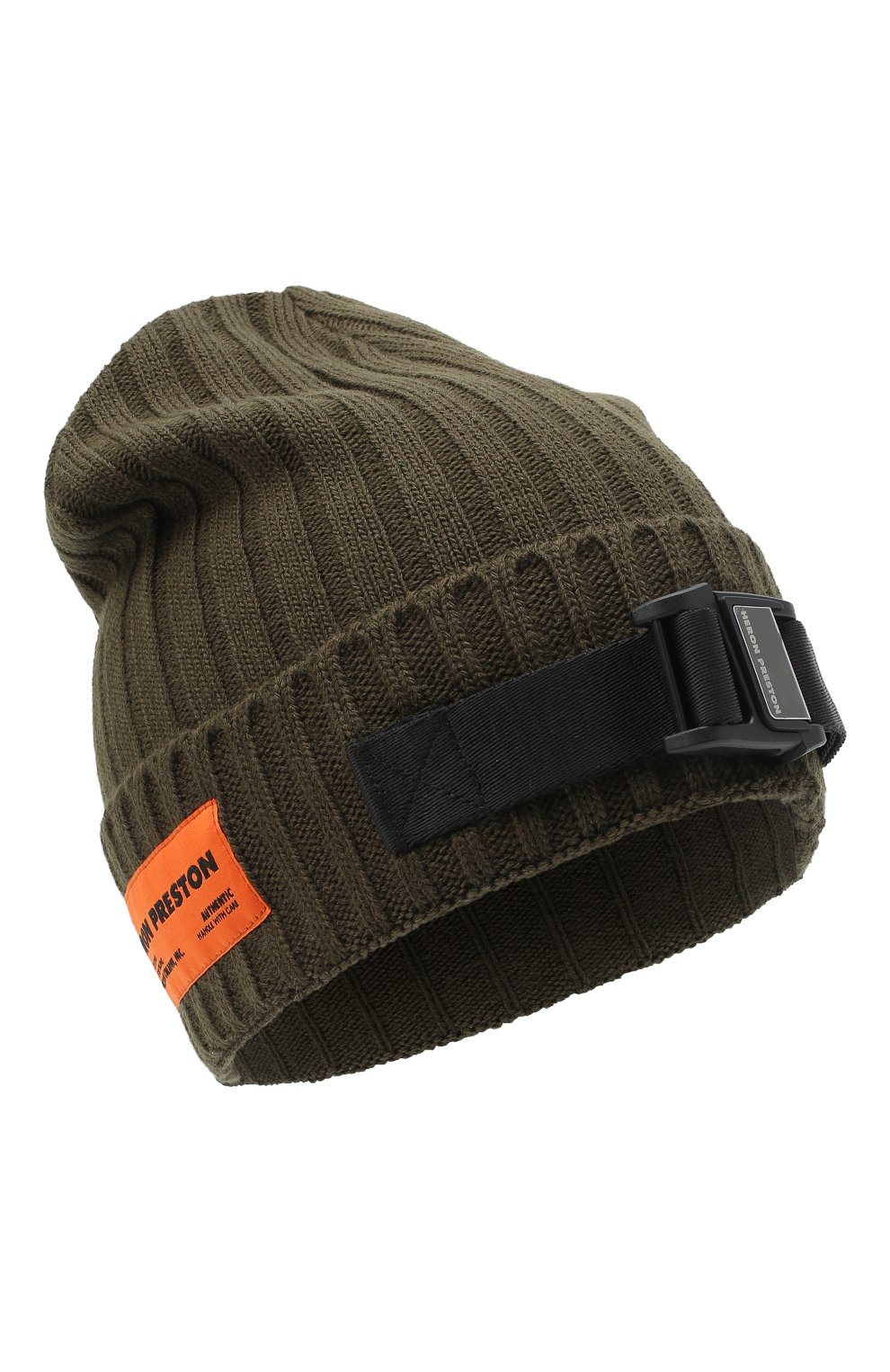 Мужская шапка HERON PRESTON хаки цвета, арт. HMLC005F20KNI0015500 | Фото 1