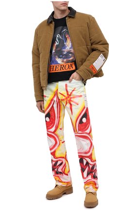 Мужские джинсы heron preston x kenny scharf HERON PRESTON разноцветного цвета по цене 63150 руб., арт. HMYA011F20DEN0040130 | Фото 2 Мужские джинсы heron preston x kenny scharf HERON PRESTON разноцветного цвета, арт. HMYA011F20DEN0040130 | Фото 2
