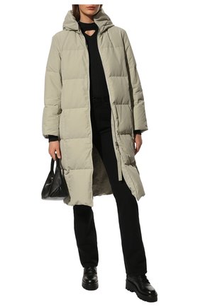 Женский пуховик JIL SANDER светло-зеленого цвета по цене 169500 руб., арт. JPPR441594-WR440900 | Фото 2 Женский пуховик JIL SANDER светло-зеленого цвета, арт. JPPR441594-WR440900 | Фото 2