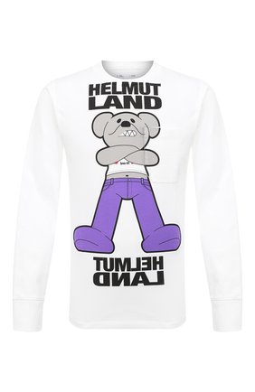 Мужская хлопковый лонгслив HELMUT LANG белого цвета по цене 26200 руб., арт. K06DM518 | Фото 1 Мужская хлопковый лонгслив HELMUT LANG белого цвета, арт. K06DM518 | Фото 1
