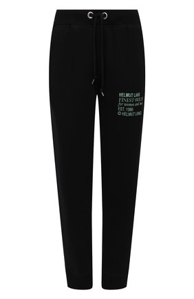 Женские хлопковые джоггеры HELMUT LANG черного цвета по цене 26200 руб., арт. K06DW201 | Фото 1 Женские хлопковые джоггеры HELMUT LANG черного цвета, арт. K06DW201 | Фото 1