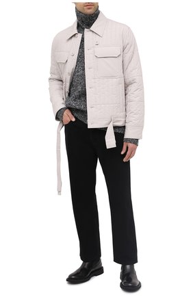 Мужская утепленная куртка HELMUT LANG серого цвета по цене 62950 руб., арт. K06HM104 | Фото 2 Мужская утепленная куртка HELMUT LANG серого цвета, арт. K06HM104 | Фото 2