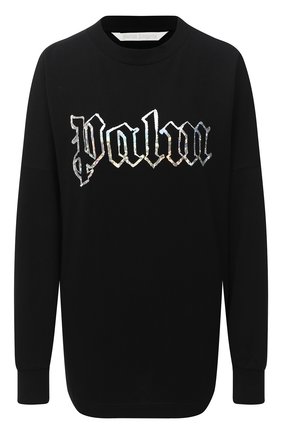 Женская хлопковый лонгслив PALM ANGELS черного цвета по цене 23600 руб., арт. PWAB012F20JER0011001 | Фото 1 Женская хлопковый лонгслив PALM ANGELS черного цвета, арт. PWAB012F20JER0011001 | Фото 1