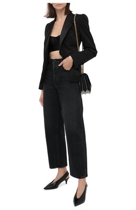 Женская топ DOLCE & GABBANA черного цвета по цене 39850 руб., арт. F7ZH3T/GDC21 | Фото 2 Женская топ DOLCE & GABBANA черного цвета, арт. F7ZH3T/GDC21 | Фото 2