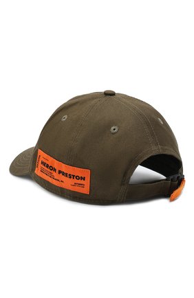 Женская хлопковая бейсболка HERON PRESTON хаки цвета по цене 12200 руб., арт. HWLB003E20FAB0035540 | Фото 2 Женская хлопковая бейсболка HERON PRESTON хаки цвета, арт. HWLB003E20FAB0035540 | Фото 2