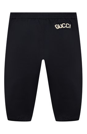 Детские хлопковые брюки GUCCI синего цвета по цене 33650 руб., арт. 573996/XWAEW | Фото 2 Детские хлопковые брюки GUCCI синего цвета, арт. 573996/XWAEW | Фото 2 (Кросс-КТ НВ: Брюки; Ростовка одежда: 12 мес | 80 см, 18 мес | 86 см, 24 мес | 92 см, 36 мес | 98 см, 3 мес | 62 см, 9 мес | 74 см)