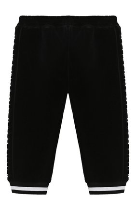 Детские хлопковые джоггеры BALMAIN черного цвета по цене 19000 руб., арт. 6N6860/NB430/12-36M | Фото 1 Детские хлопковые джоггеры BALMAIN черного цвета, арт. 6N6860/NB430/12-36M | Фото 1