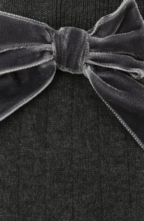 Детские хлопковые носки LA PERLA темно-серого цвета, арт. 47872/9-12 | Фото 2 (Материал: Хлопок, Текстиль; Кросс-КТ: Носки)