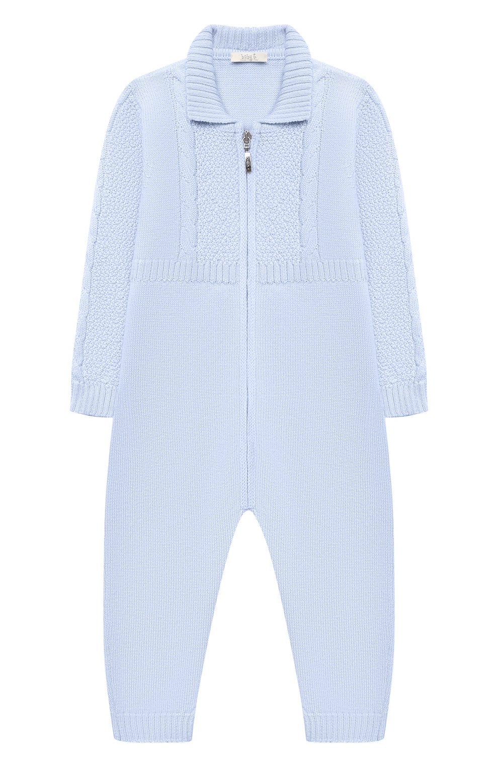 Детский шерстяной комбинезон BABY T голубого цвета, арт. 20AI031TZ/1M-12M | Фото 1