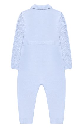 Детский шерстяной комбинезон BABY T голубого цвета по цене 8685 руб., арт. 20AI031TZ/1M-12M | Фото 2 Детский шерстяной комбинезон BABY T голубого цвета, арт. 20AI031TZ/1M-12M | Фото 2