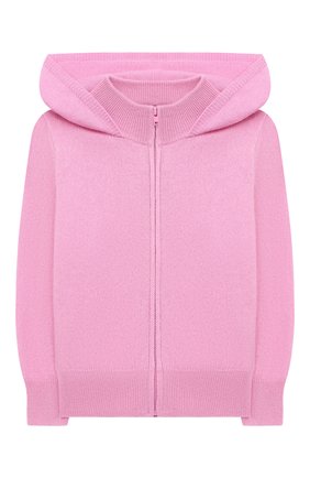 Детский кашемировый кардиган с капюшоном GIORGETTI CASHMERE розового цвета по цене 24800 руб., арт. MB452/8A-14A | Фото 1 Детский кашемировый кардиган с капюшоном GIORGETTI CASHMERE розового цвета, арт. MB452/8A-14A | Фото 1