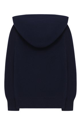 Детский кашемировый кардиган с капюшоном GIORGETTI CASHMERE темно-синего цвета по цене 28450 руб., арт. MB1674/8A-14A | Фото 2 Детский кашемировый кардиган с капюшоном GIORGETTI CASHMERE темно-синего цвета, арт. MB1674/8A-14A | Фото 2
