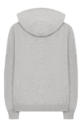 Детский кашемировый кардиган с капюшоном GIORGETTI CASHMERE светло-серого цвета по цене 28450 руб., арт. MB1674/8A-14A | Фото 2 Детский кашемировый кардиган с капюшоном GIORGETTI CASHMERE светло-серого цвета, арт. MB1674/8A-14A | Фото 2