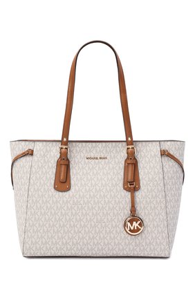 Женский сумка-тоут voyager medium MICHAEL MICHAEL KORS бежевого цвета по цене 27200 руб., арт. 30F8GV6T2B | Фото 1 Женский сумка-тоут voyager medium MICHAEL MICHAEL KORS бежевого цвета, арт. 30F8GV6T2B | Фото 1