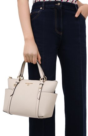Женский сумка-шопер nomad MICHAEL MICHAEL KORS бежевого цвета по цене 22500 руб., арт. 30T0GNXT1L | Фото 2 Женский сумка-шопер nomad MICHAEL MICHAEL KORS бежевого цвета, арт. 30T0GNXT1L | Фото 2